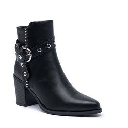 Bottine en simili cuir