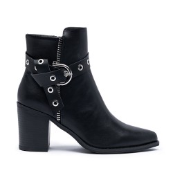 Bottine en simili cuir