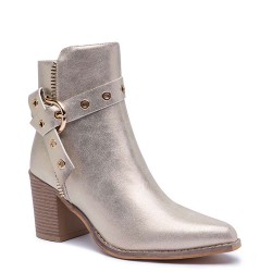 Bottine en simili cuir