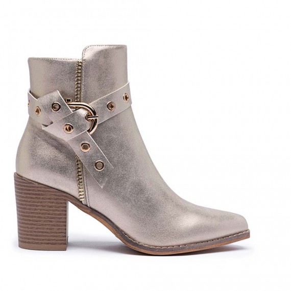 Bottine en simili cuir