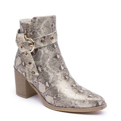 Bottine en simili cuir