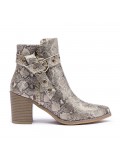 Bottine en simili cuir