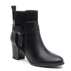 Bottine en simili cuir