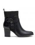 Faux leather ankle boot