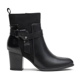 Bottine en simili cuir