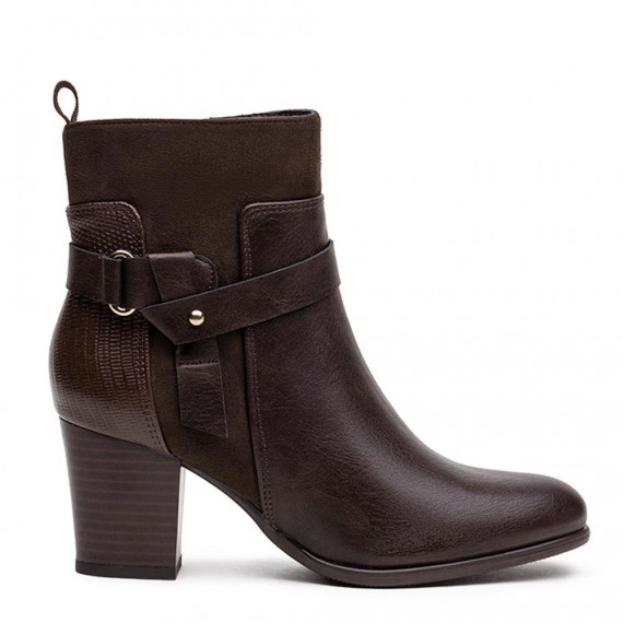 Bottine en simili cuir
