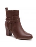 Bottine en simili cuir