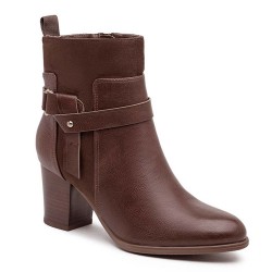 Bottine en simili cuir