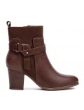 Bottine en simili cuir