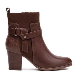 Bottine en simili cuir