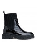 Ankle boot in a mix of materials for autumn and winter