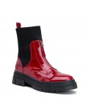 Ankle boot in a mix of materials for autumn and winter