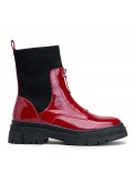 Ankle boot in a mix of materials for autumn and winter