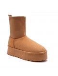 Botte en simili daim