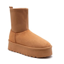 Botte en simili daim