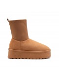 Botte en simili daim
