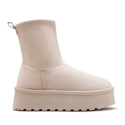 Botte en simili daim