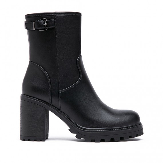 Bottine en simili cuir