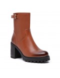 Bottine en simili cuir