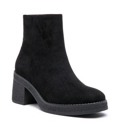 Faux suede boot