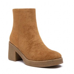 Botte en simili daim