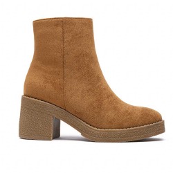 Botte en simili daim