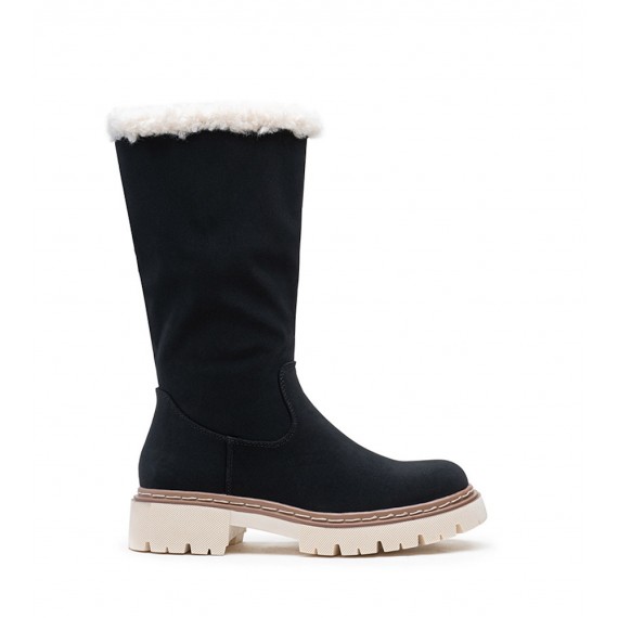 Botte en simili daim