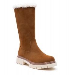 Botte en simili daim