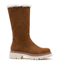 Botte en simili daim