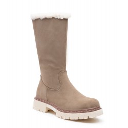 Botte en simili daim