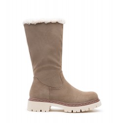 Botte en simili daim