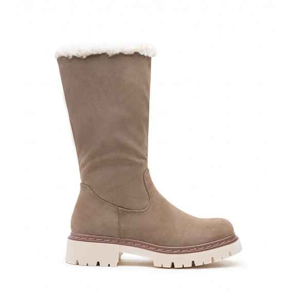 Botte en simili daim