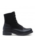 Ankle boot in a mix of materials for autumn and winter