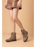 Ankle boot in a mix of materials for autumn and winter