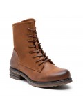 Ankle boot in a mix of materials for autumn and winter