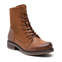 Ankle boot in a mix of materials for autumn and winter