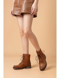 Ankle boot in a mix of materials for autumn and winter