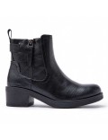Ankle boot in a mix of materials for autumn and winter