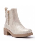 Ankle boot in a mix of materials for autumn and winter