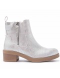 Ankle boot in a mix of materials for autumn and winter