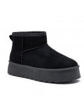 Ankle boot in faux suede
