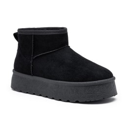 Ankle boot in faux suede