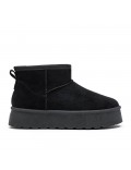 Ankle boot in faux suede