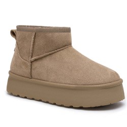 Botines en gamuza sintética