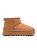 Ankle boot in faux suede