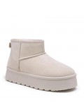 Ankle boot in faux suede