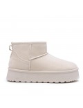 Ankle boot in faux suede
