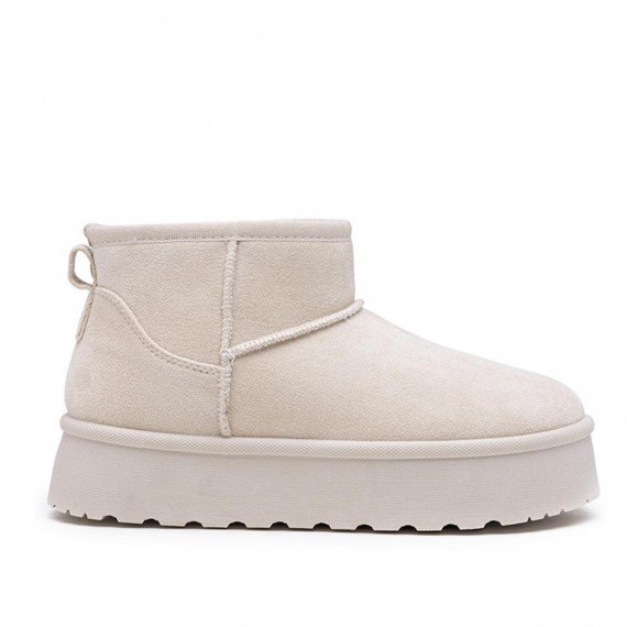 Ankle boot in faux suede