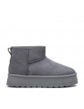 Ankle boot in faux suede