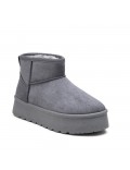 Ankle boot in faux suede